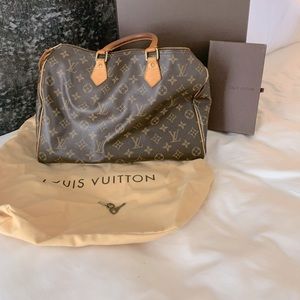 louis vuitton speedy 35 bag comes with box and dust cover
